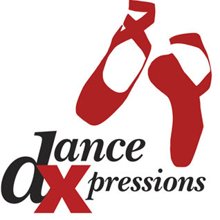 Dance Xpressions Logo With Ballet Shoes